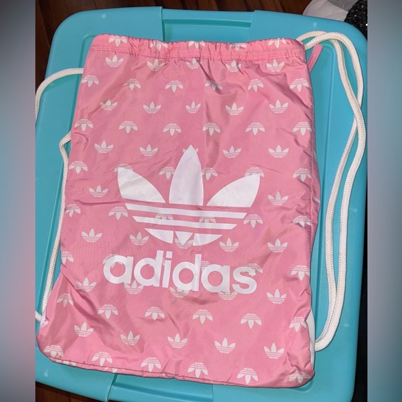 Adidas drawstring bag w zipper pocket​ - Picture 1 of 2